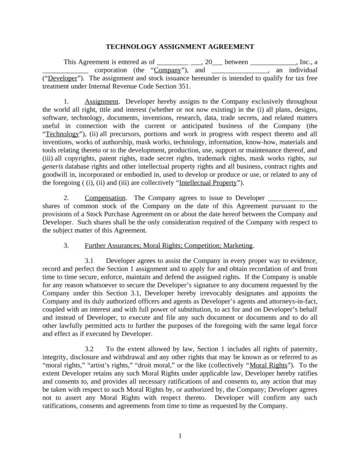 Technology Assignment Agreement